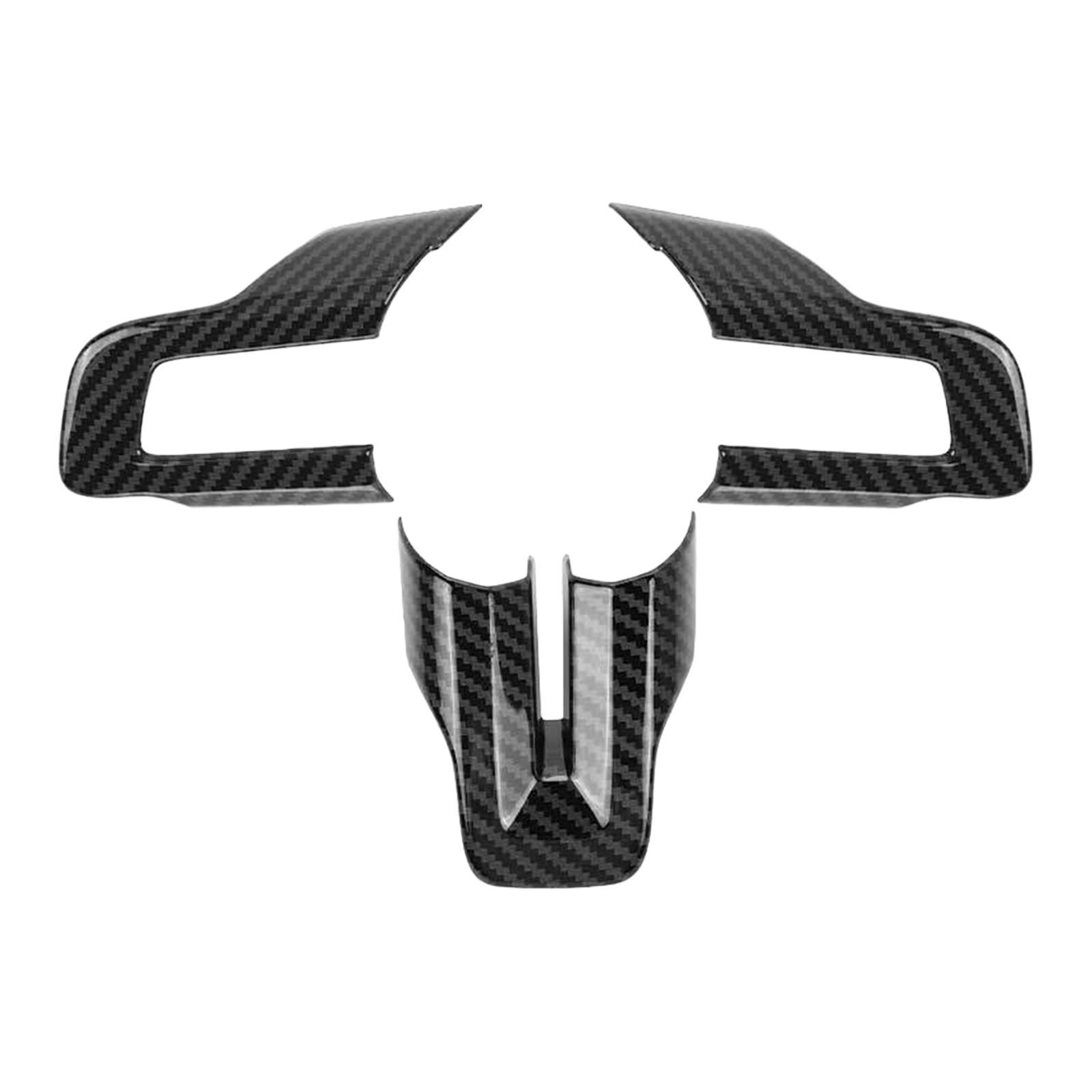 3 Pieces Steering Wheel Button Frame Cover  ,Accessories Car Durable Stable Performance Direct Replaces Interior for  Parts