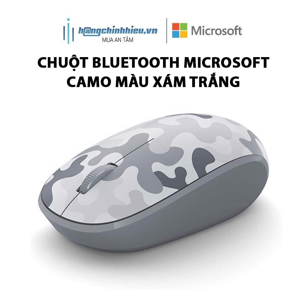 Chuột Bluetooth Microsoft Camo màu xám trắng 8KX-00007 Hàng chính hãng