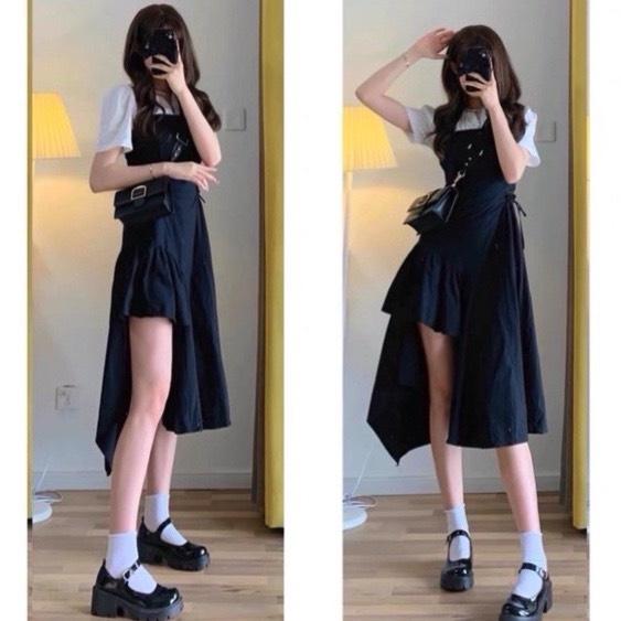 (CÓ SẴN) Giày Mary Jane Quai Cài, Giày Lolita Vintage Ulzzang Nữ Da Bóng Da Lì Phong Cách Hàn Quốc Cao 6cm
