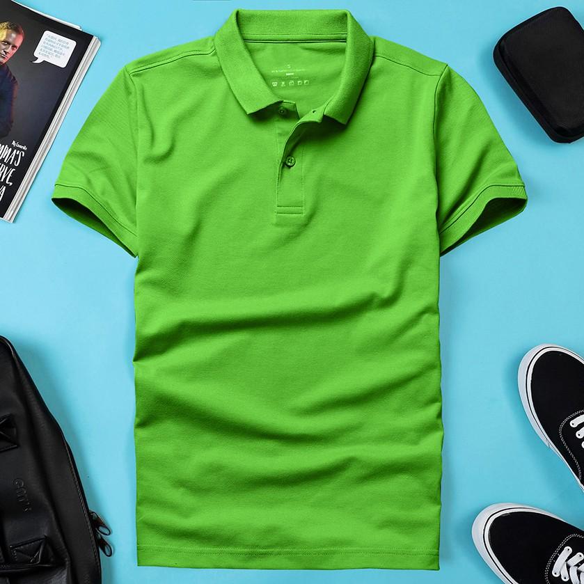 - Áo thun nam POLO trơn vải cá sấu cotton cao cấp ngắn tay cực sang trọng lịch lãm