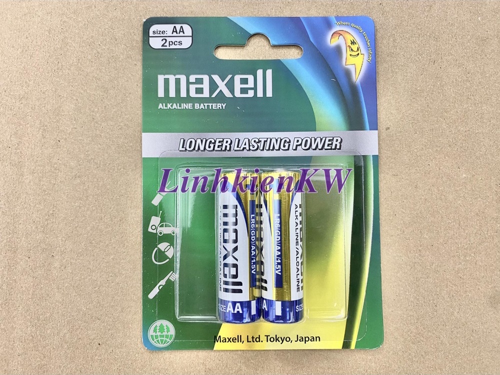 Pin Tiểu Maxell 2A 1.5V Loại Xịn Japan Mới, Chính gốc 100%.