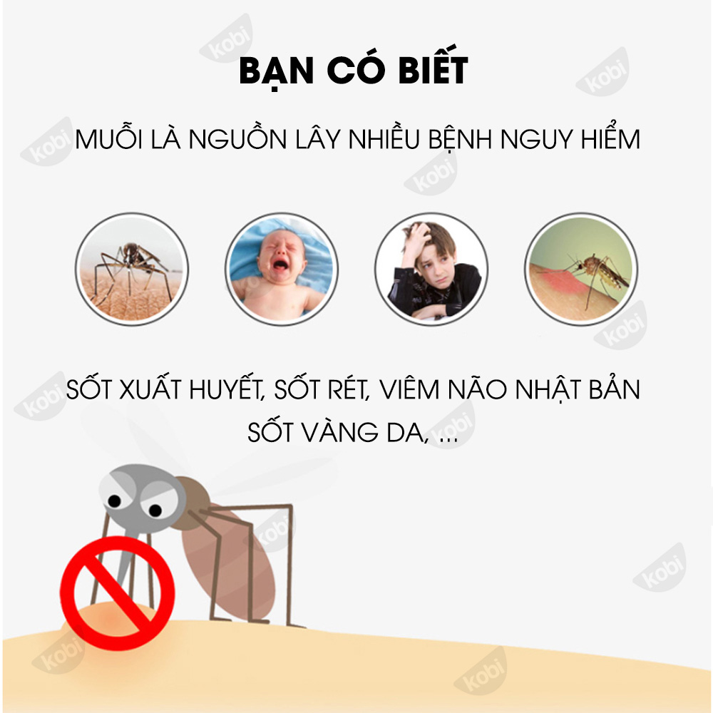 Xịt Tinh Dầu Đuổi Muỗi Sả Chanh Kobi Giúp Chống Muỗi, An Toàn Cho Bé - 100ml