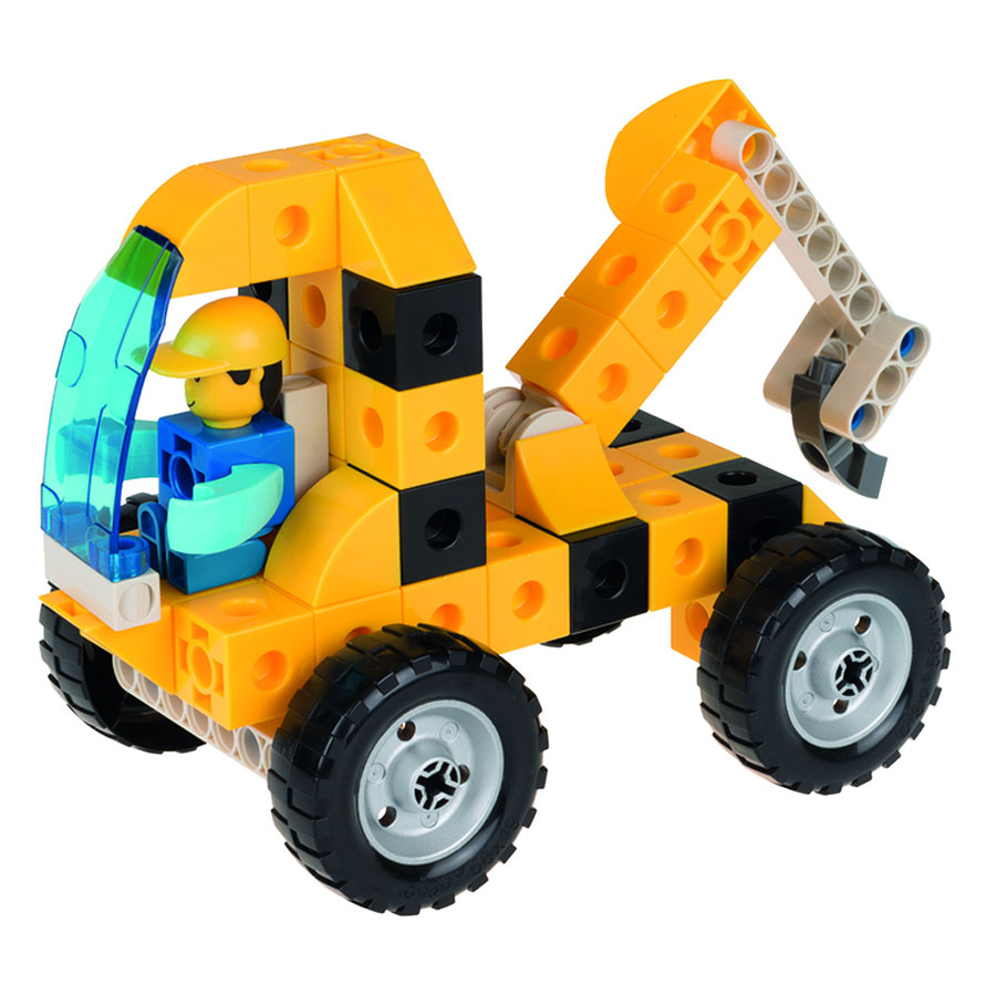 Đồ Chơi Lắp Ráp Gigo Toys – Mô Hình Bé Tập Làm Xây Dựng Heavy Vehicles 7425 (120 Mảnh Ghép)