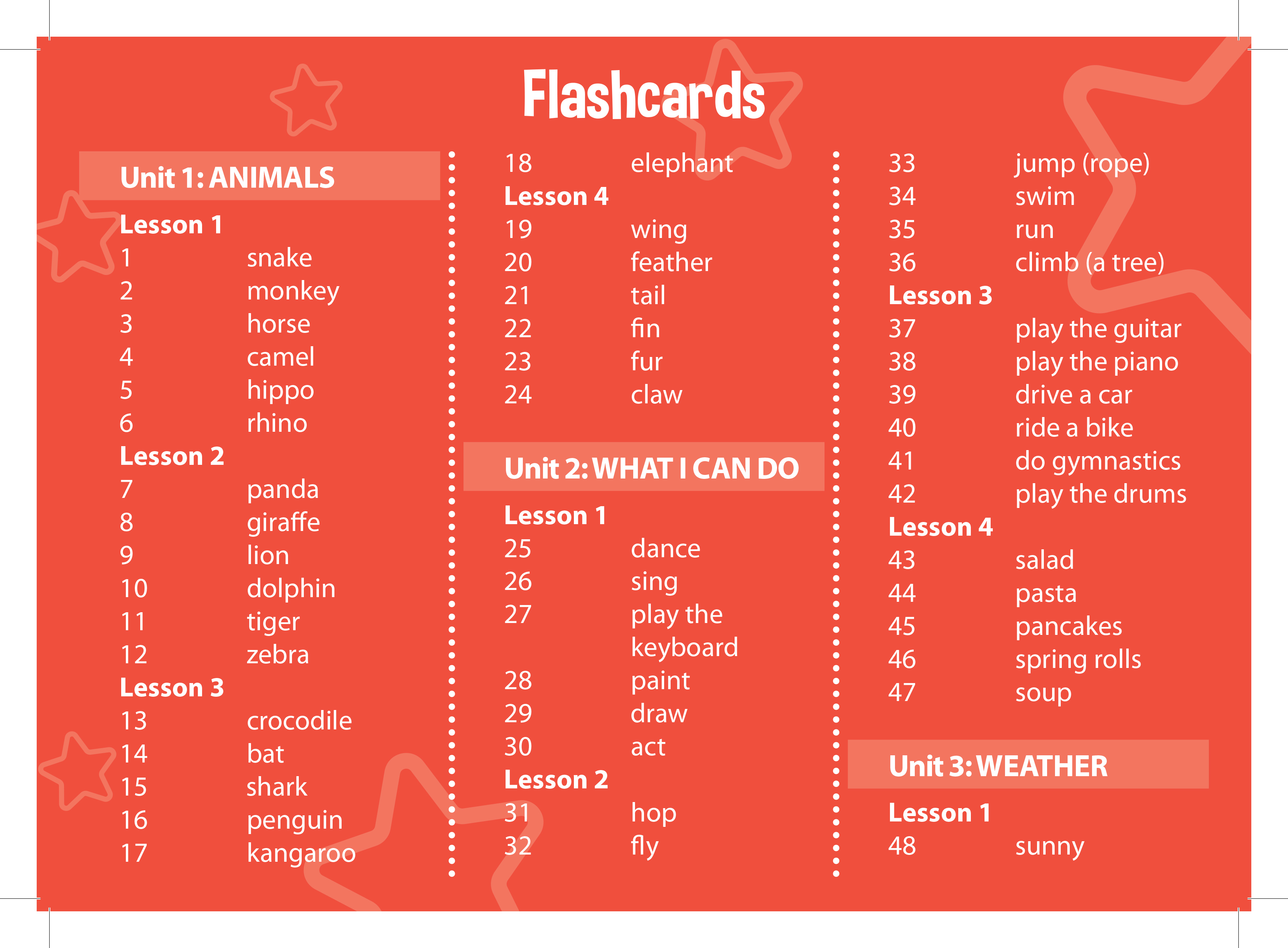 Tiếng Anh 4 i-Learn Smart Start - Flashcards