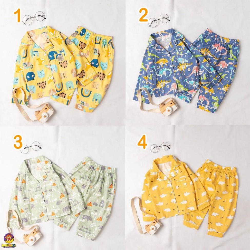 Bộ đồ pyjama rời dài tay họa tiết dễ thương cho bé BR20017 - MAGICKIDS