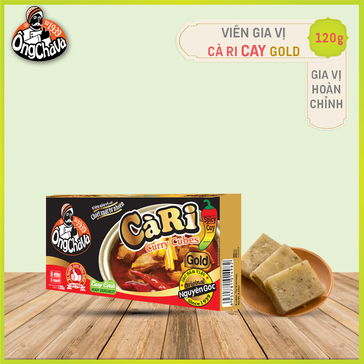 Viên Gia Vị Cà Ri Ông Chà Và Gold 120g (Curry Cubes)