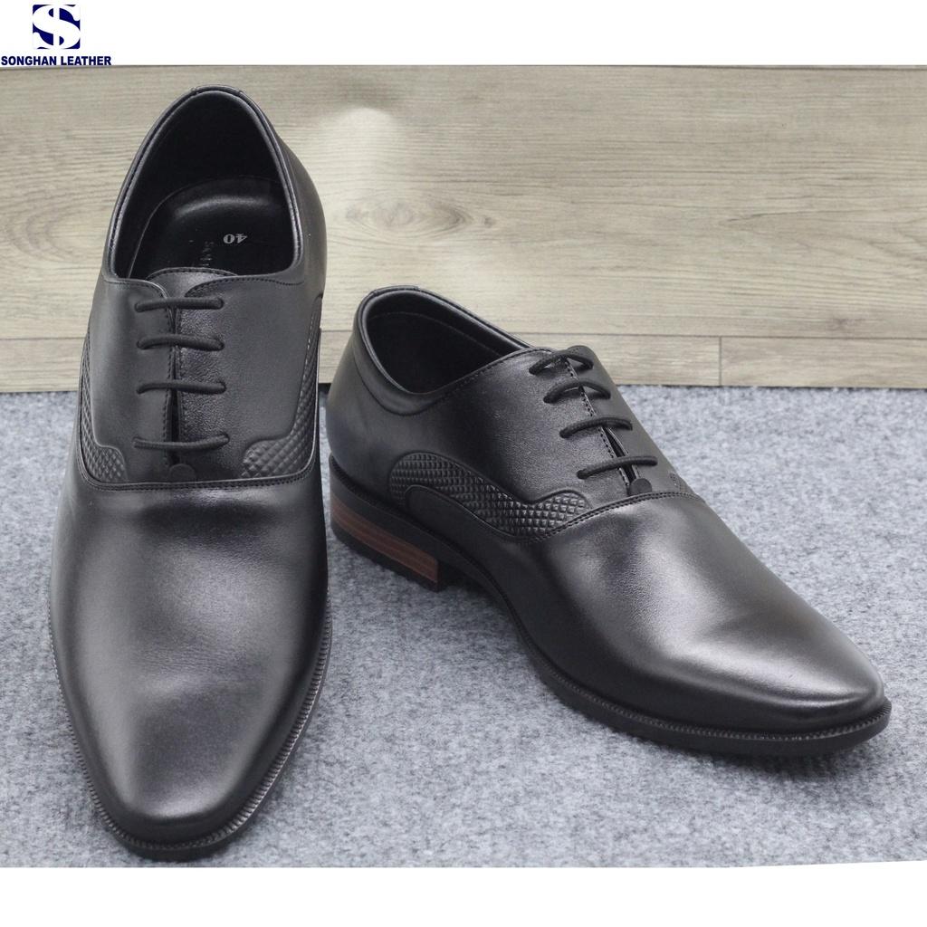 Giày Nam Oxford Công Sở Da Bò Nappa Cao Cấp Songhan Leather SH03.Giày Đế Khâu Tay.Bảo Hành 12 Tháng