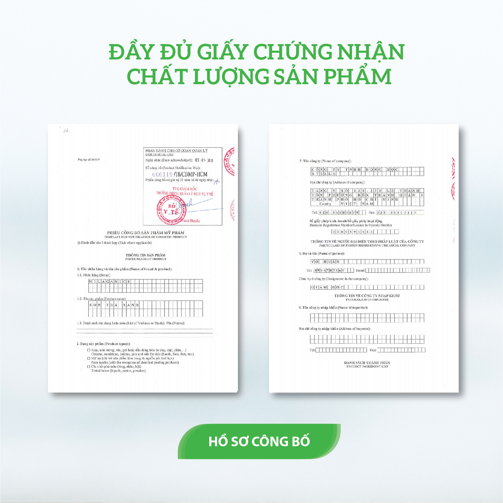 Son Dưỡng Môi Trà Xanh Dưỡng Ẩm, Giảm Thâm Môi MILAGANICS 4.5g