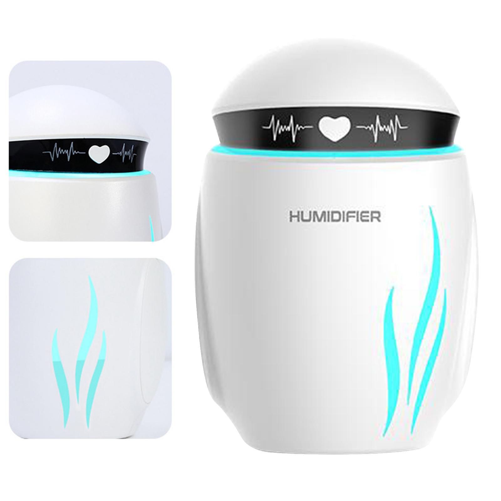 Portable Humidifier USB Powered Mini Robot Desktop Sprayer for Home Office Travel Car Air Moisturizing with LED Night Light