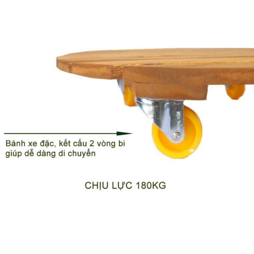 Đế lót chậu cây có bánh xe , chịu lực 180KG- R40cm