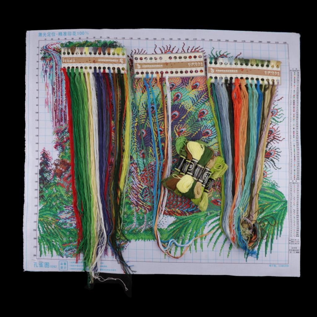 Stamped Cross Stitch Kit Pre-Printed Pattern Embroidery 83x75cm