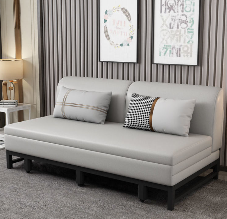 Sofa giường đa năng khung sắt không tay hộc kéo HGK-05 ngăn chứa đồ tiện dụng Juno Sofa KT 1m8