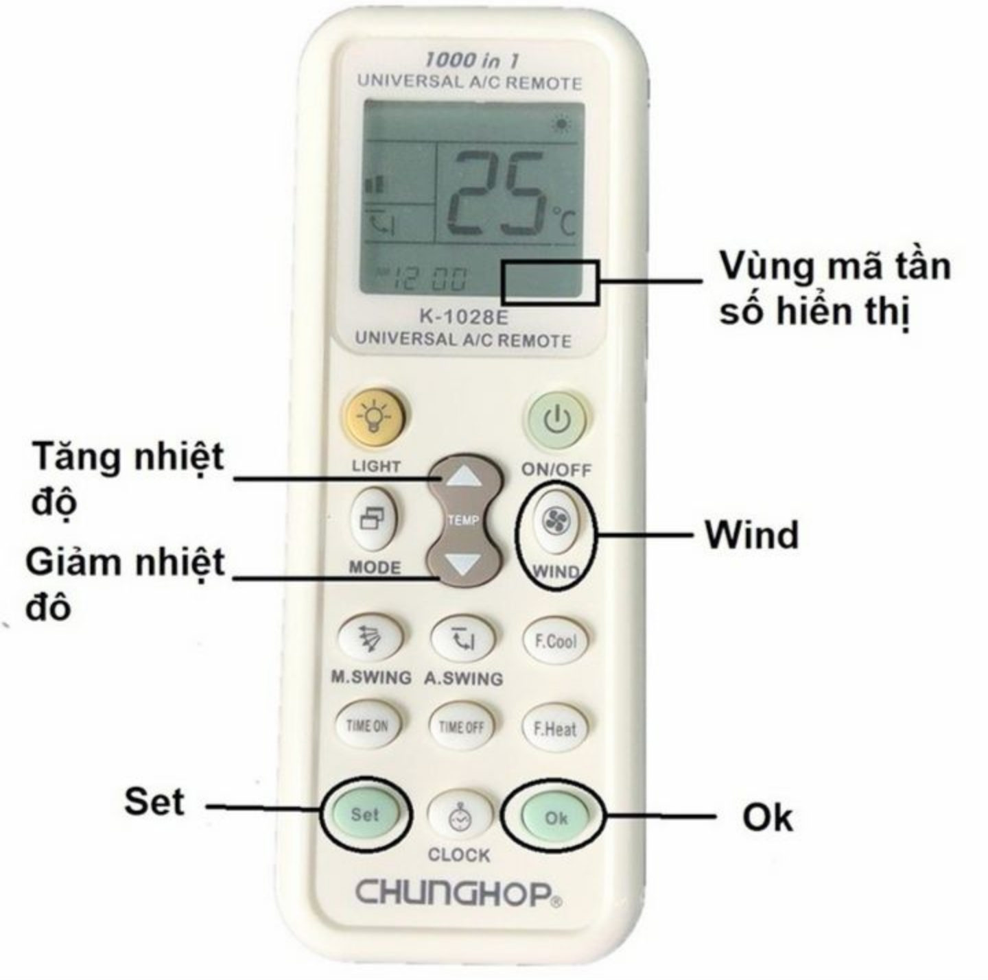 BỘ ĐIỀU KHIỂN TỪ XA ĐA NĂNG CHO CÁC LOẠI MÁY LẠNH ĐIỀU HÒA TIỆN DỤNG HÀNG CAO CẤP