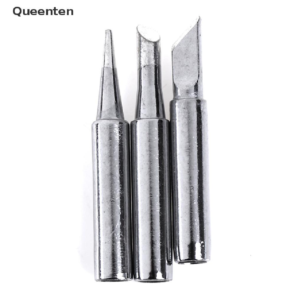 Queenten 10pcs constant-temperature common solder soldering iron tip for 900m 963 station VN