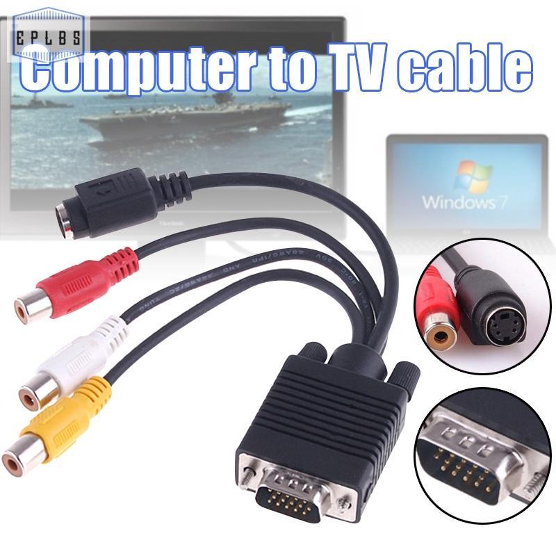 Dây Cáp Chuyển Đổi Vga Sang Av Tv S-Video 3