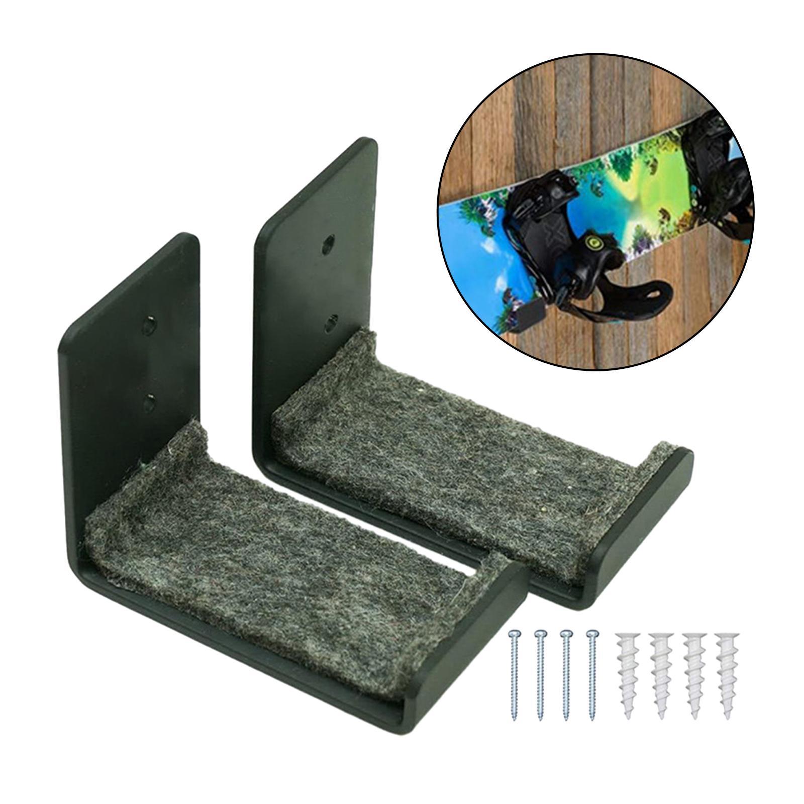 Snowboard Rack Display, Surfboard Wall Rack, Wall Mounted Durable Portable Wall Hanger Storage for Snowboard Skis