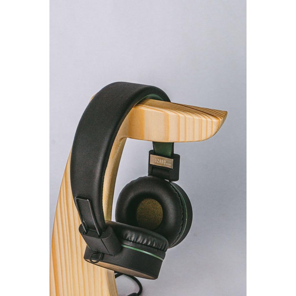 Giá đỡ tai nghe Gaming, headphone để bàn chất liệu gỗ thông tự nhiên - ST01