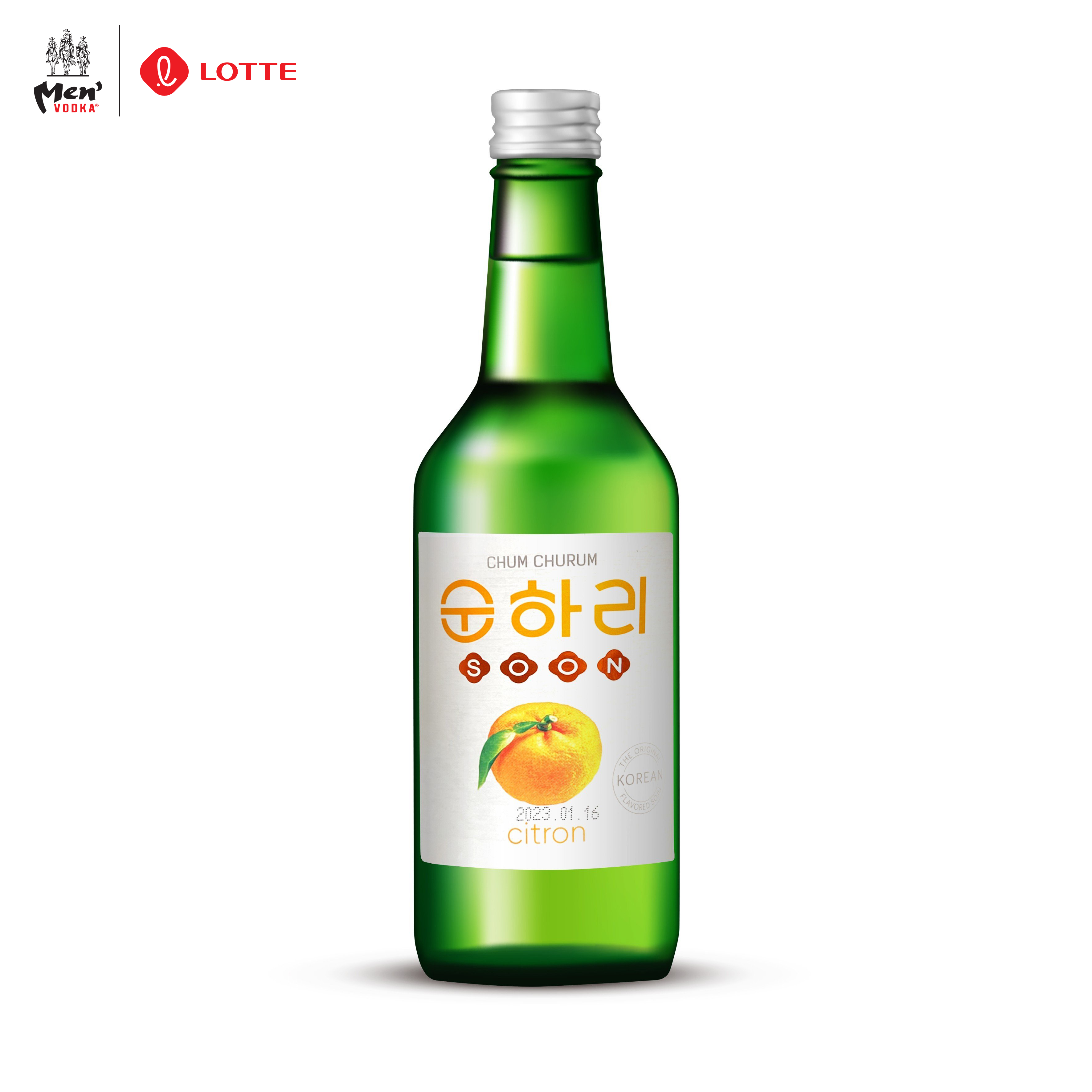 Rượu Soju Chum Churum Lotte Hàn Quốc vị Chanh 12% chai 360ml