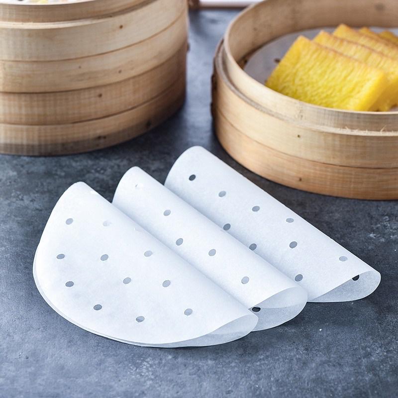 Set 100 Tờ Giấy Nến Tròn Đục Lỗ Dùng Lót Xửng Hấp Và Nồi Chiên Không Dầu ANHOME Tiện Lọi Giá Rẻ