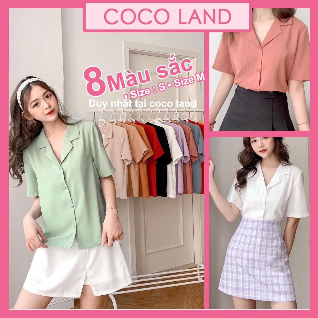 Áo sơ mi nữ cổ vest phong cách Retro nhiều màu