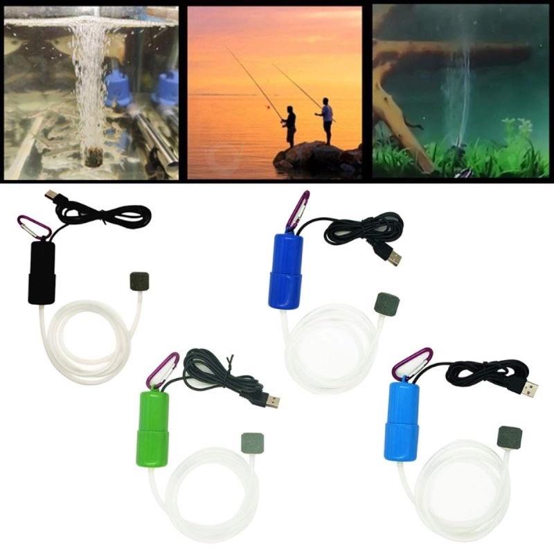Máy sủi USB mini cho hồ cá đi câu cá tiện lợi