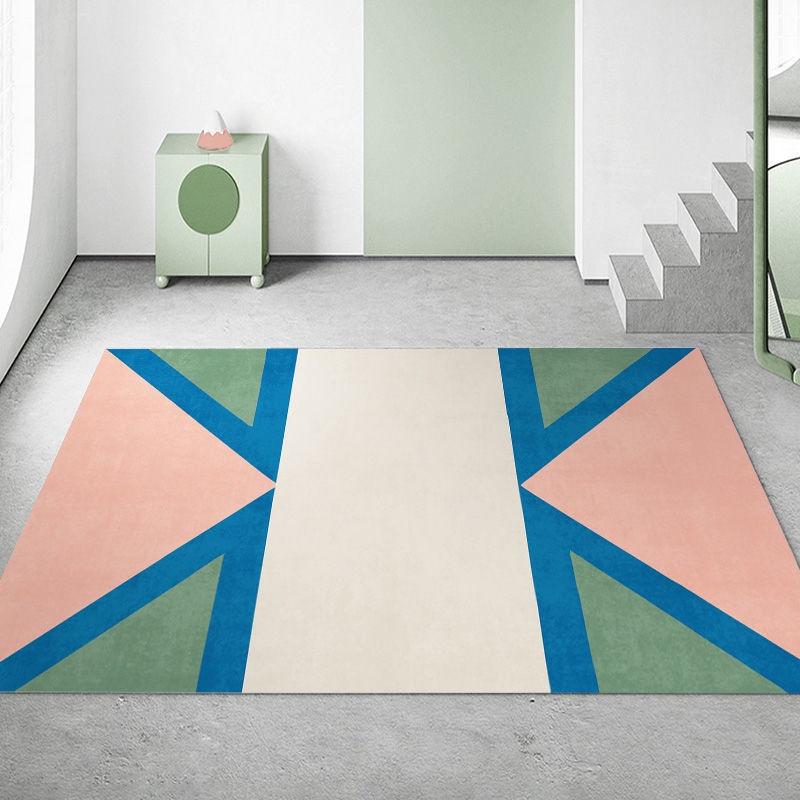 Thảm Trải Sàn Họa Tiết Hình Học Phong Cách Bắc Âu Hiện Đại