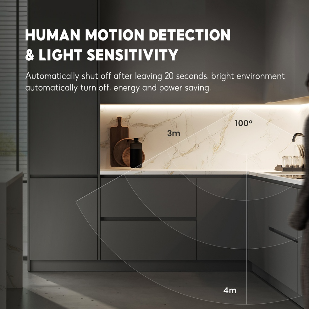 Đèn led Mắt Mèo Từ Tính Cảm Ứng Chuyển Động Cho Tủ Quần Áo xiaomi youpin yeelight Phòng Ngủ Nhà Bếp