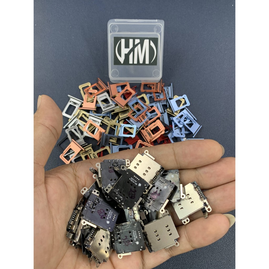 Combo độ 2 sim vật lý cho iPhone XR (ổ và khay 2 sim)