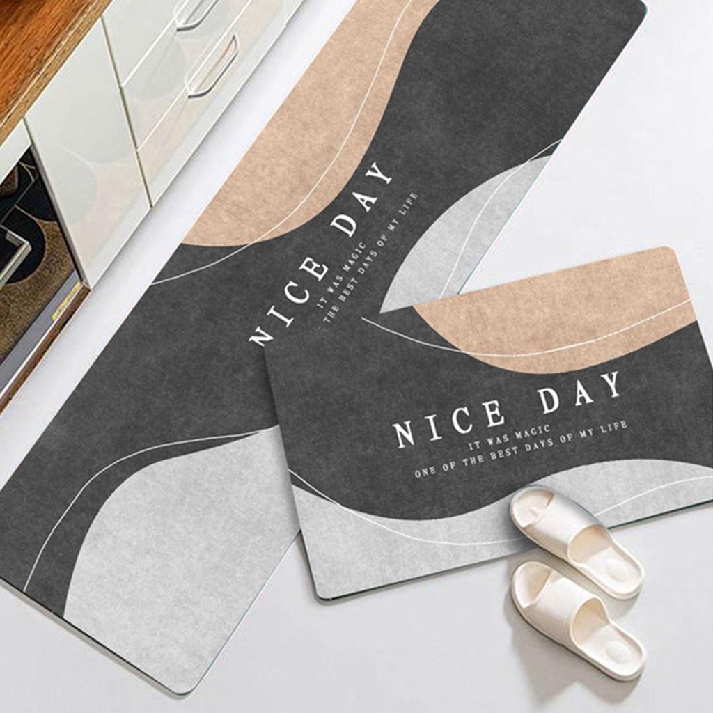 Bộ 2 thảm chùi chân chống trượt cỡ 40x60cm và 40x120cm tiện lợi