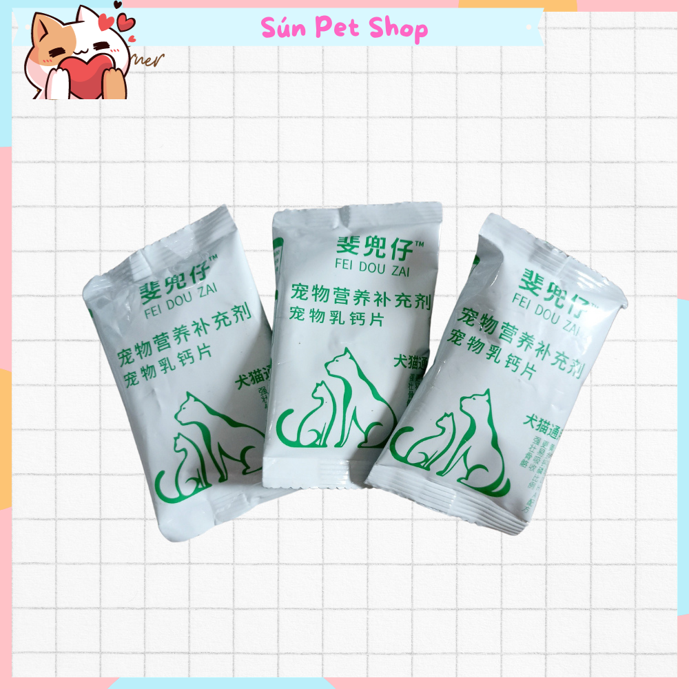 Viên canxi cho chó mèo bổ sung dinh dưỡng vitamin giúp chắc khỏe xương mượt lông