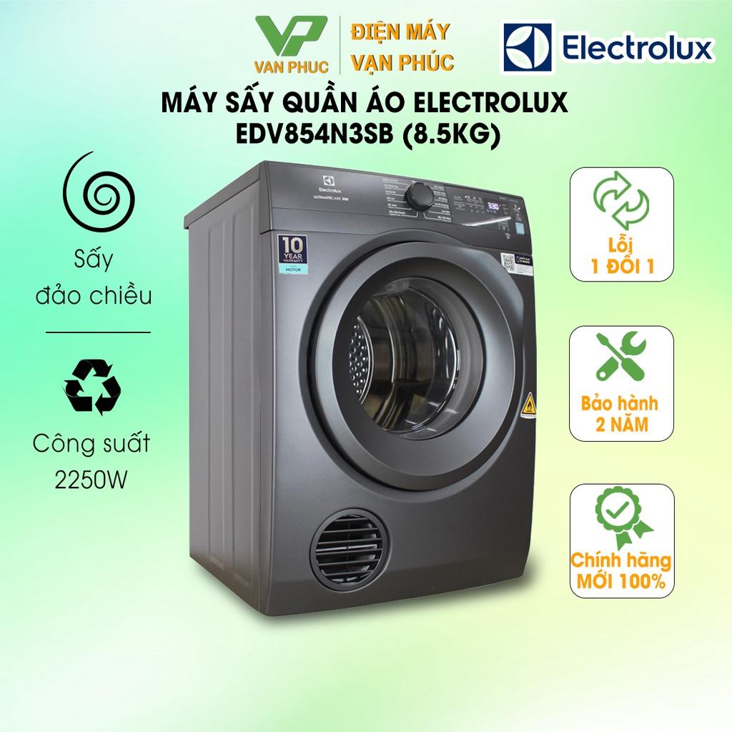 Máy sấy quần áo Electrolux EDV854N3SB ( 8.5kg) - Hàng Chính hãng bảo hành 24 tháng