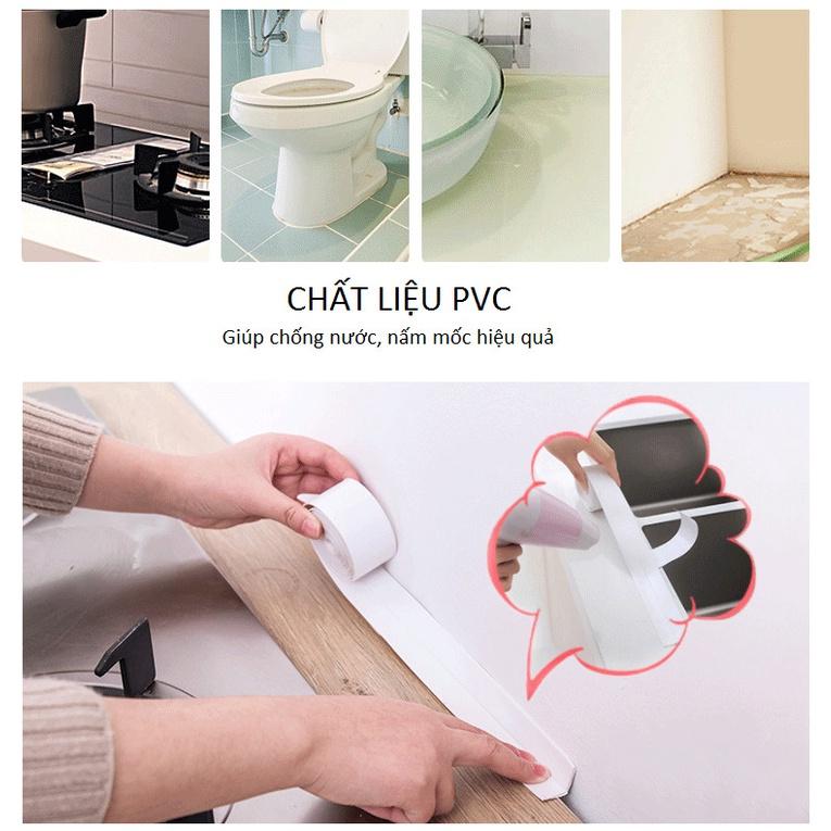 Cuộn dán kẽ tường, khe hở nhà bếp, dán viền bồn rửa chén, lavabo...chống thấm nước