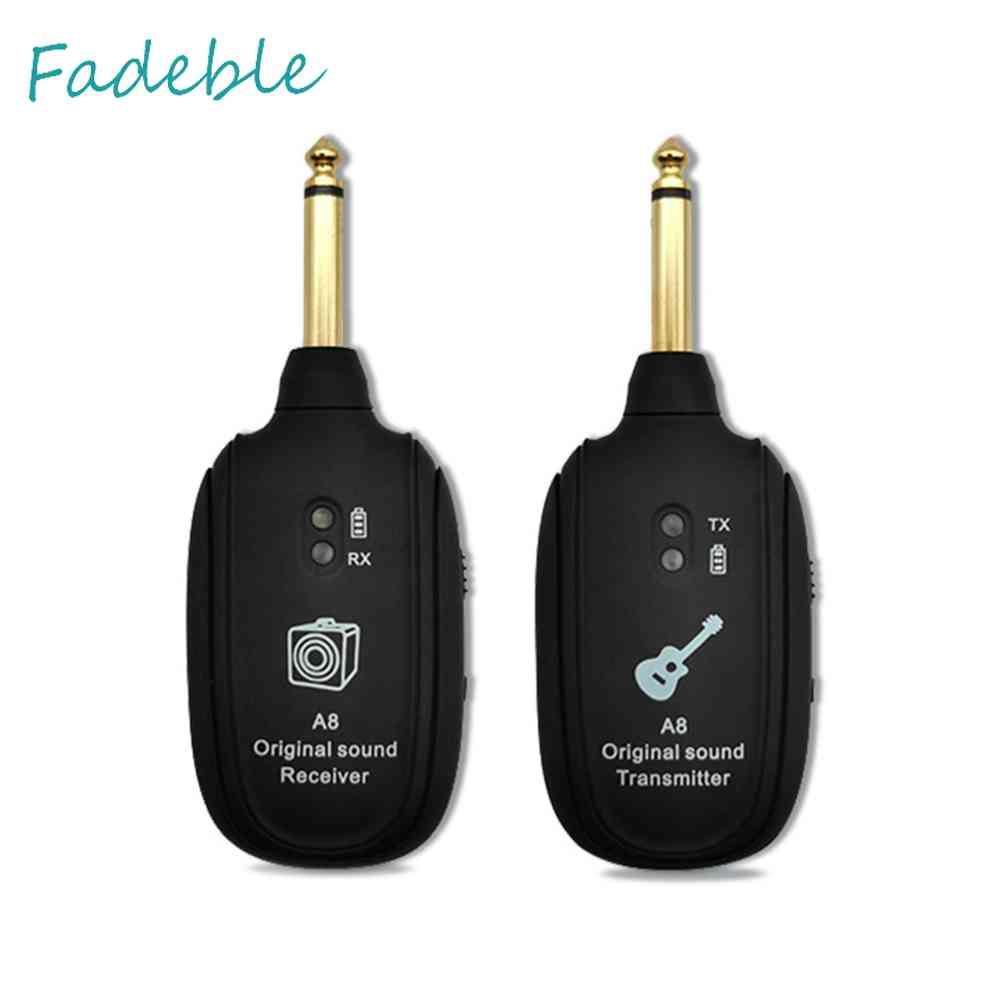 Bộ Nhận Tín Hiệu Âm Thanh Không Dây A8 UHF Cho Đàn Guitar Điện
