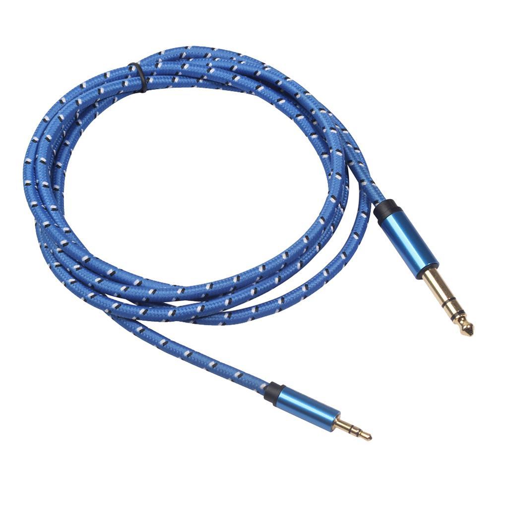 2-3pack 6.35mm 1/4" Male to 3.5mm 1/8" Male Stereo Audio Cable for iPod