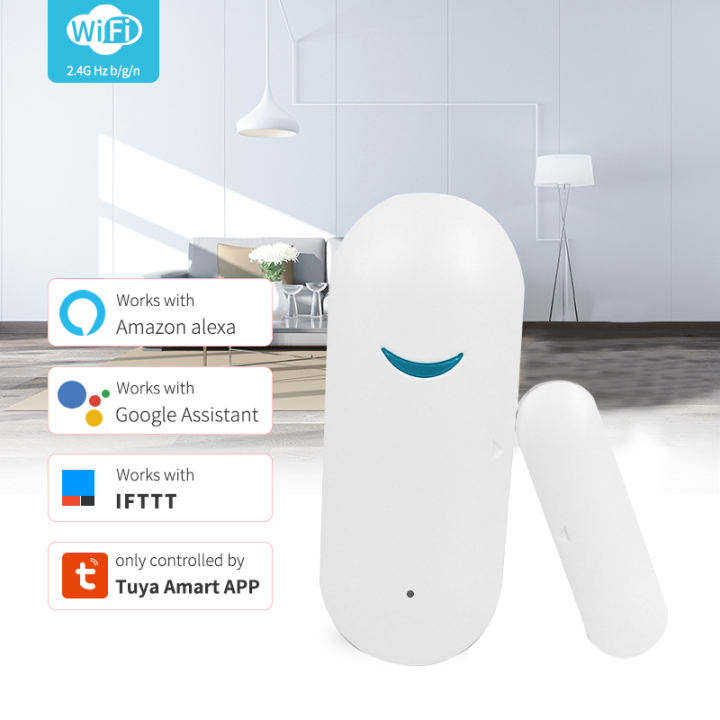 Cảm biến má từ wifi báo động chống trộm mở cửa HM-DS02