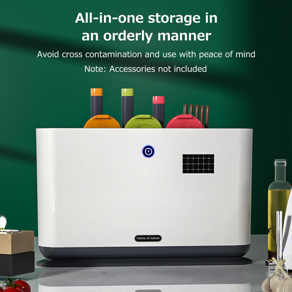 Knife Disinfection Rack Household UV Cutlery 2000mAh Chopsticks CuttingTube Intelligent Kitchen Disinfection Machine