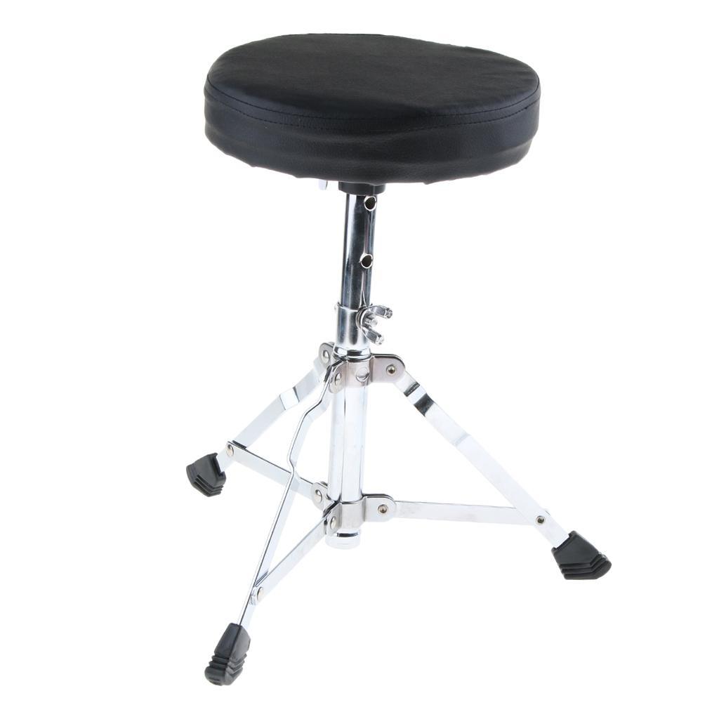 2x1 Piece Drum Throne Seat Drummers Stool Stand Chair