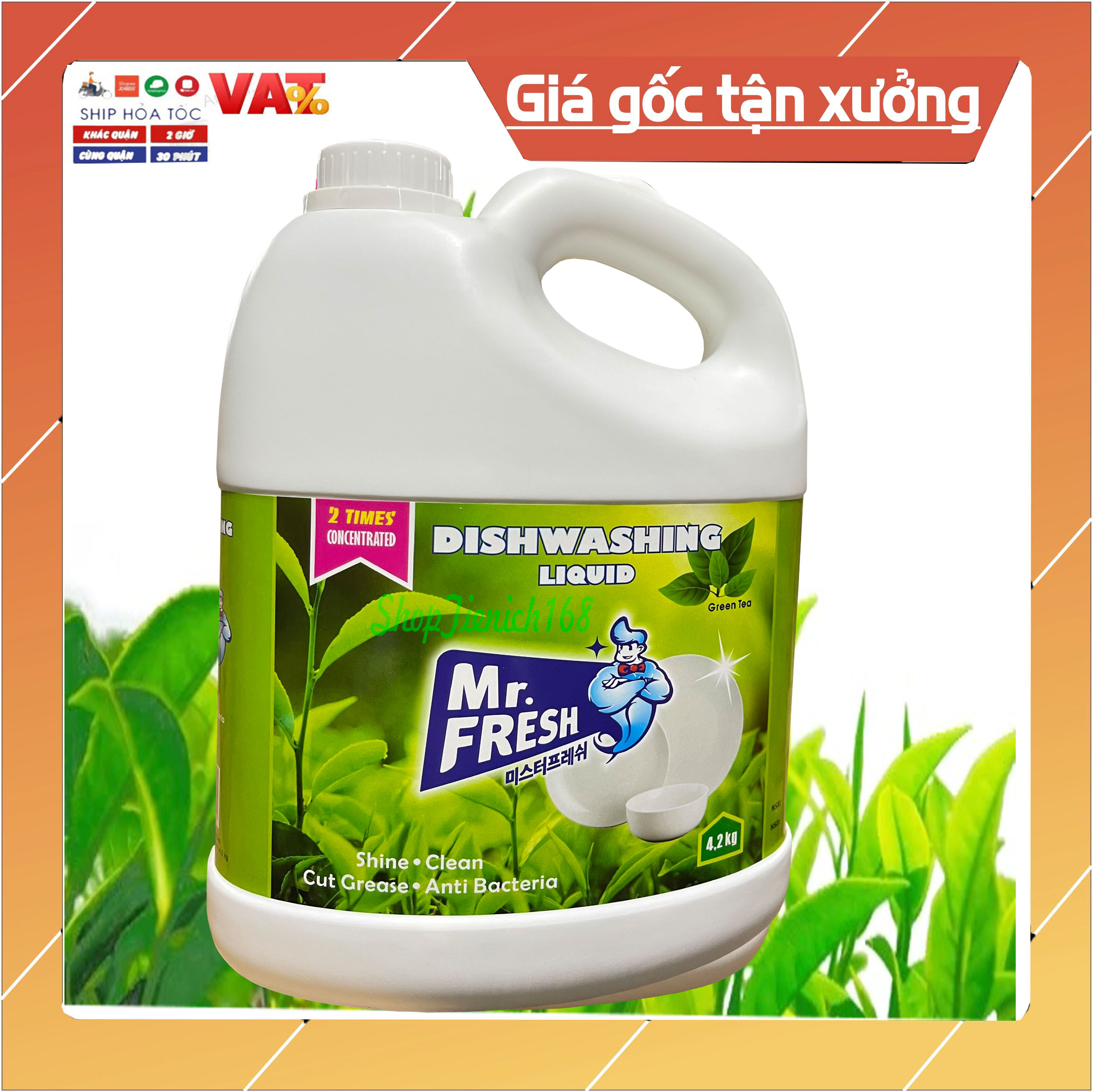 Nước rửa chén Mr.Fresh 4,2L Hương Quế