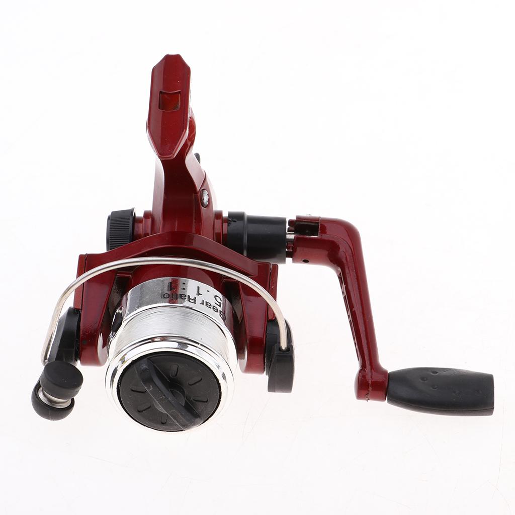 Mini Portable Pocket Fish Pen Shape Metal Fishing Rod Pole Reel Lure Hook