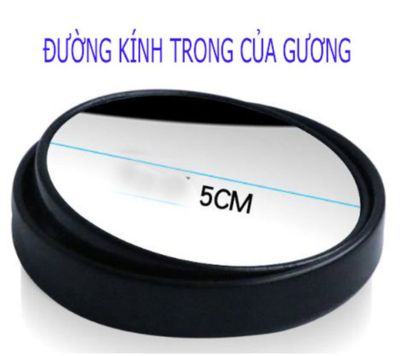 Bộ 2 Gương cầu lồi kính hậu xoay 360 tăng góc quan sát cho lái xe, sử dụng phù hợp cho tất cả các dòng ô tô, xe hơi