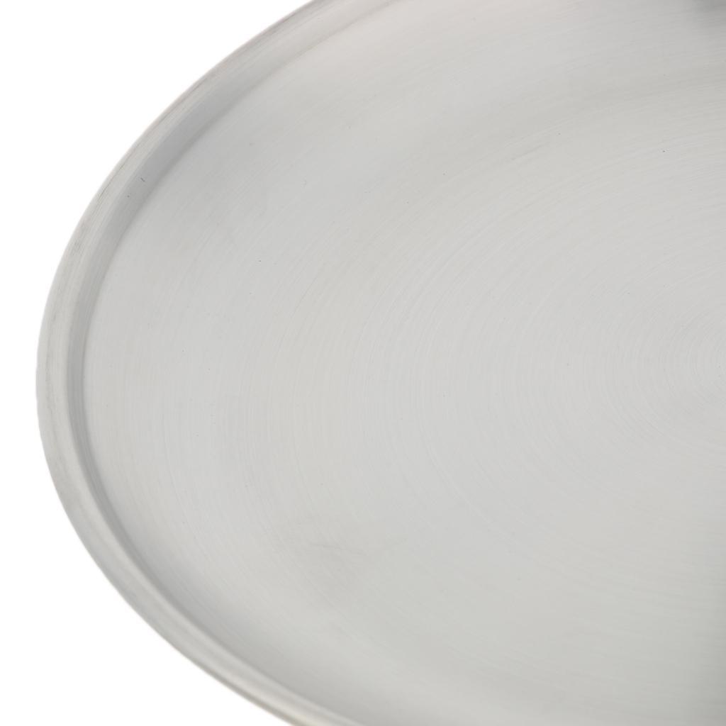 2-3pack Stainless Steel Round Plate Dish Camping Picnic Food Salad Container