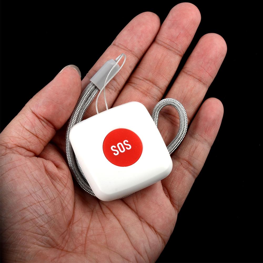 Tuya Zigbee Wireless Remote Call Button SOS/Emergency Button Caregiver Pager for Bed/Chair/Floor Mat Fall Alarm Patient Elderly Disabled Press for Help Caregiver/Nurse Alert System Work with Tuya Zigbee Hub