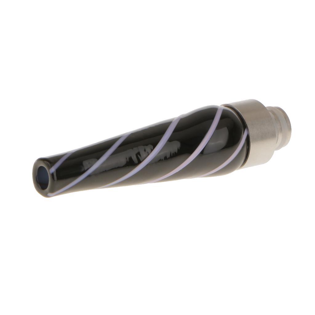 2-5pack Stainless Steel with Glass Wide Bore Long 510 Thread Drip