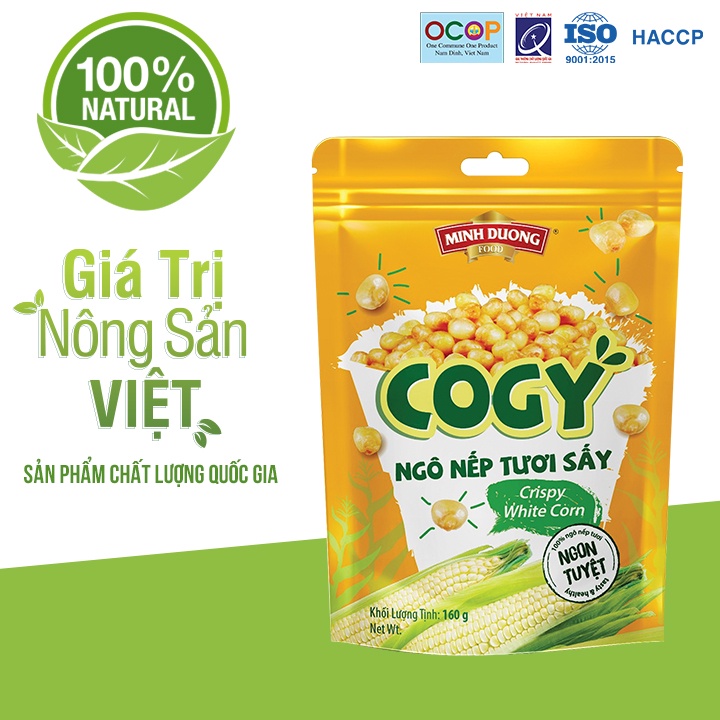 Ngô nếp tươi sấy Cogy Minh Dương Food 160g