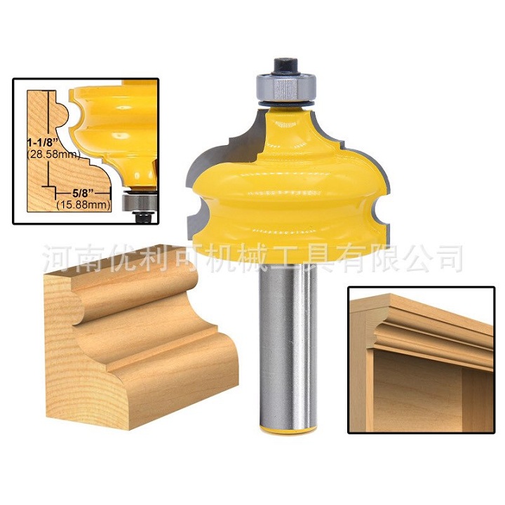 Mũi dao phay gỗ đánh chỉ nóc tủ cốt 12ly7 - Mũi soi phào chỉ