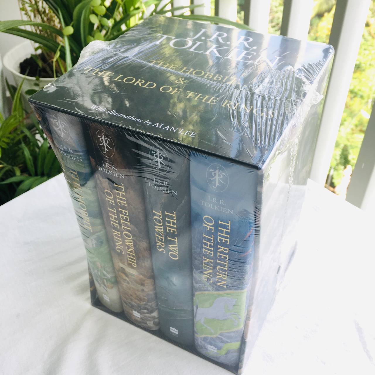 The Hobbit &amp; The Lord of the Rings Boxed Set Hardcover – Illustrated