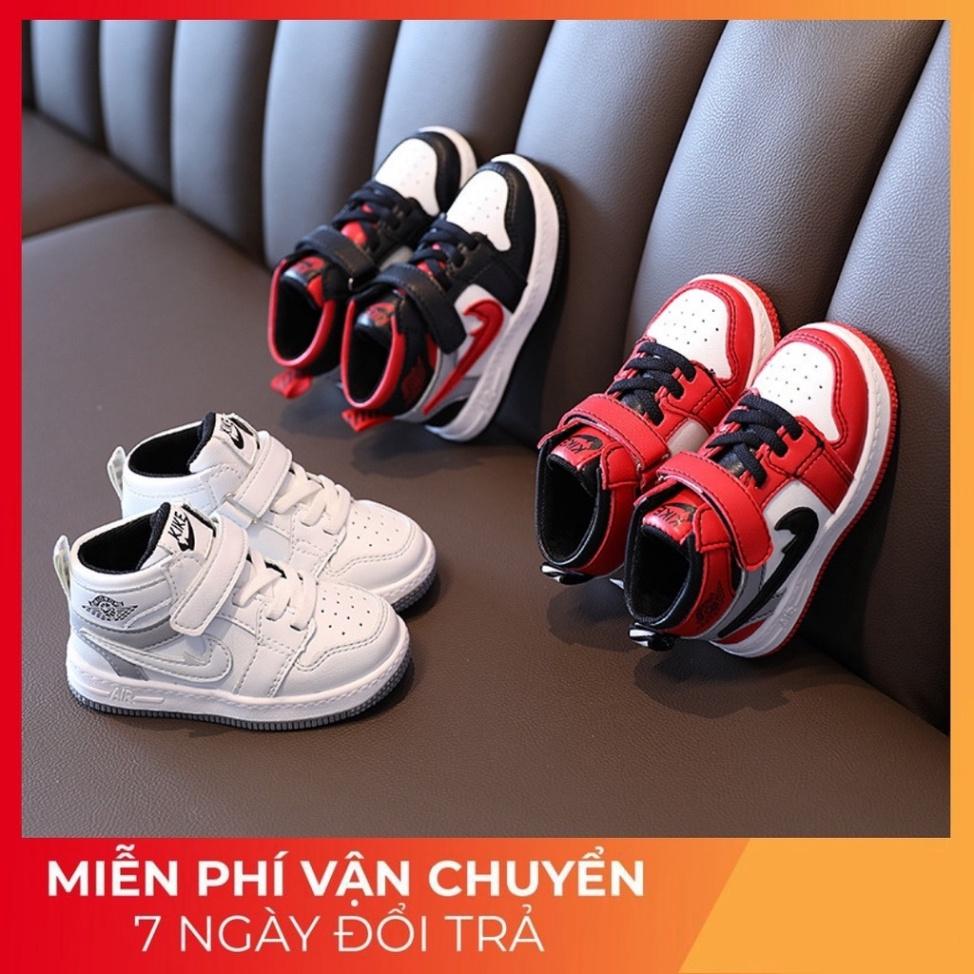 Cho Bé Giày Thể Thao cổ cao Quảng Châu cao cấp cho bé trai bé gái JK68 (Ảnh thật, video)