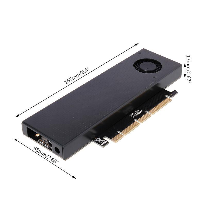 Thẻ Chuyển Đổi M.2 Nvme Ngff Sang Pcie3.0 Ssd Sata3 Kèm Quạt Tản Nhiệt