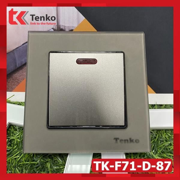 Công Tắc Công Suất Cao 20A Cho Bình Nóng Lạnh, Điều Hòa - Mặt Kính Màu Xanh Mint - Chính Hãng Tenko TK-F71-D-87