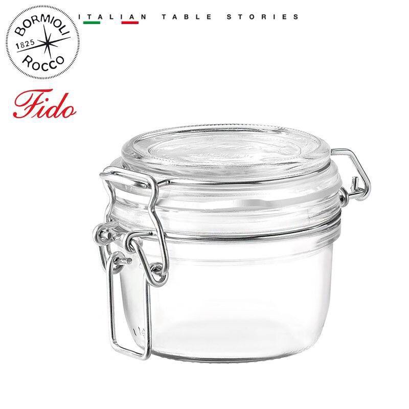 Hũ thủy tinh nắp cài Fido 130ml - HÀNG CHÍNH HÃNG